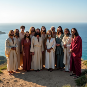 Jesus and his disciples