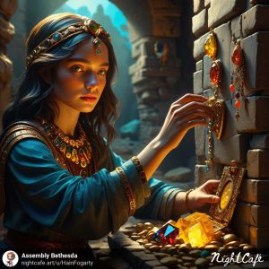 woman with jewels