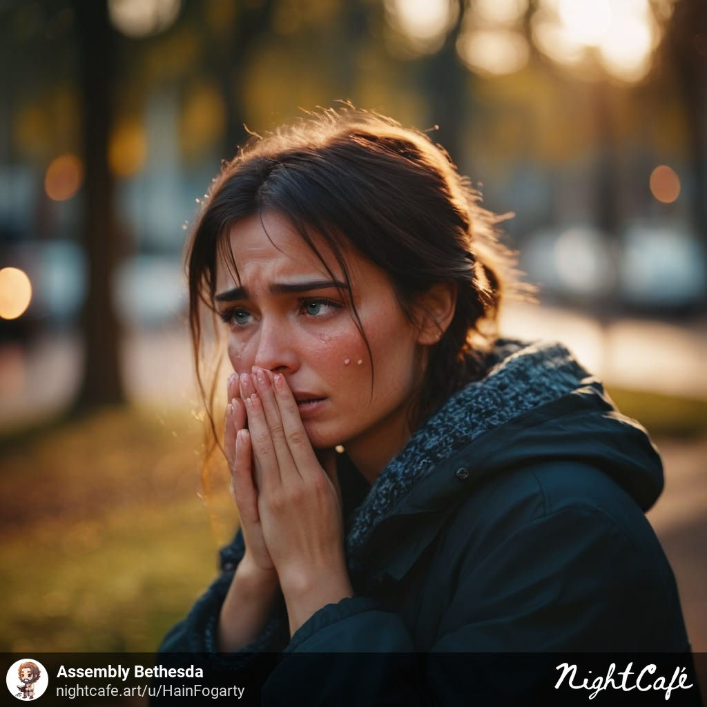 sorrowful woman 