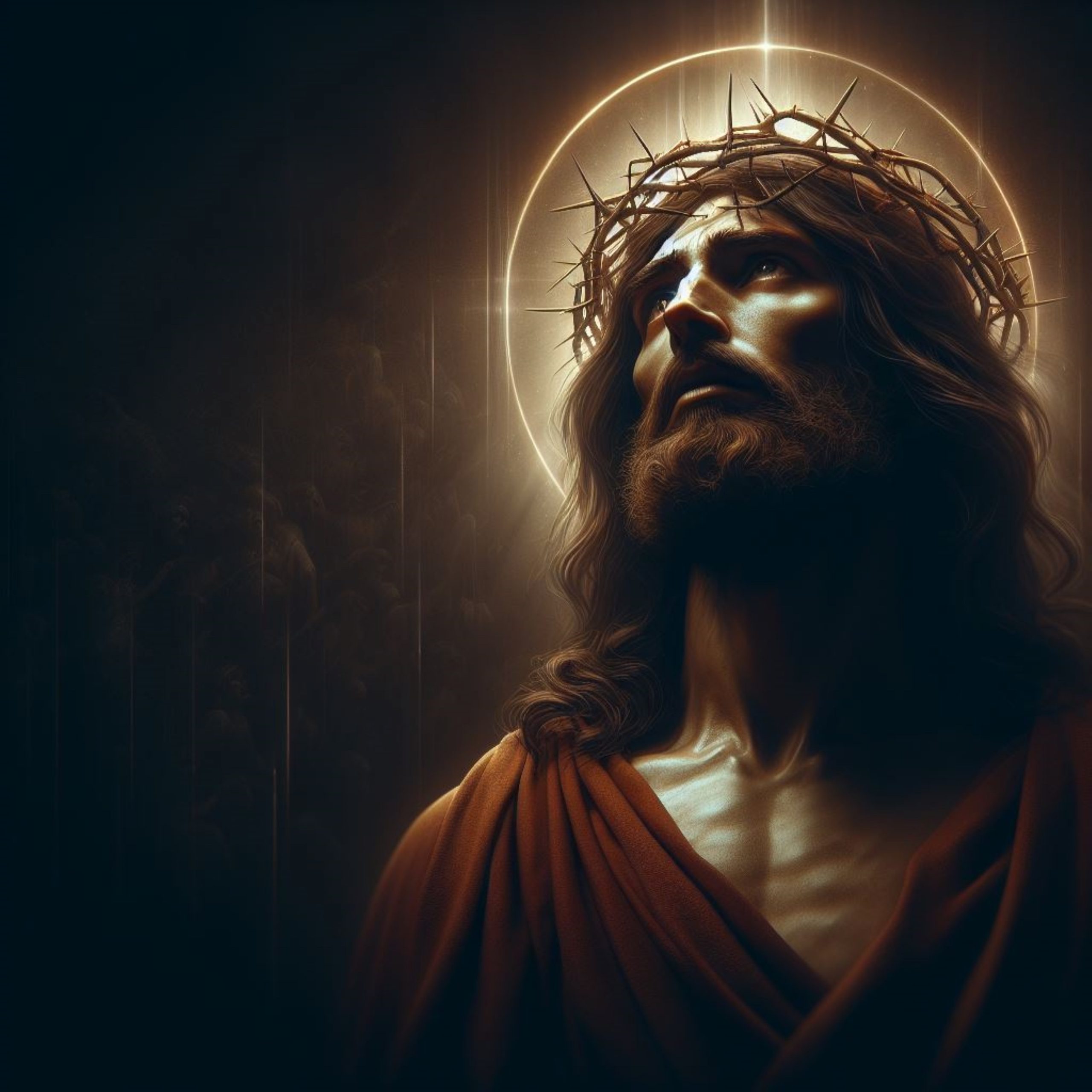 Jesus Looking up
