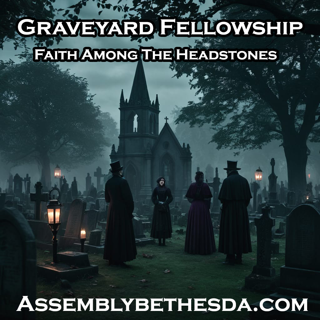 Graveyard and church