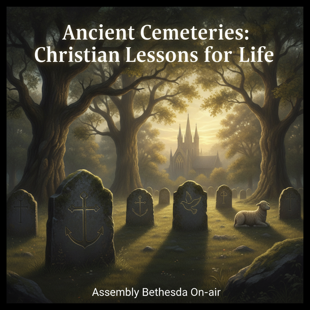 page image of trees and headstones